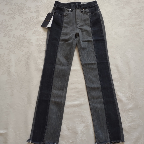 New 🎀 Rag & Bone Evelyn Slate Jeans - Picture 1 of 10
